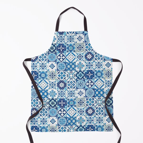 Item preview, Mediterranean Blues - Mediterranean tiles print designed and sold by hellcom.