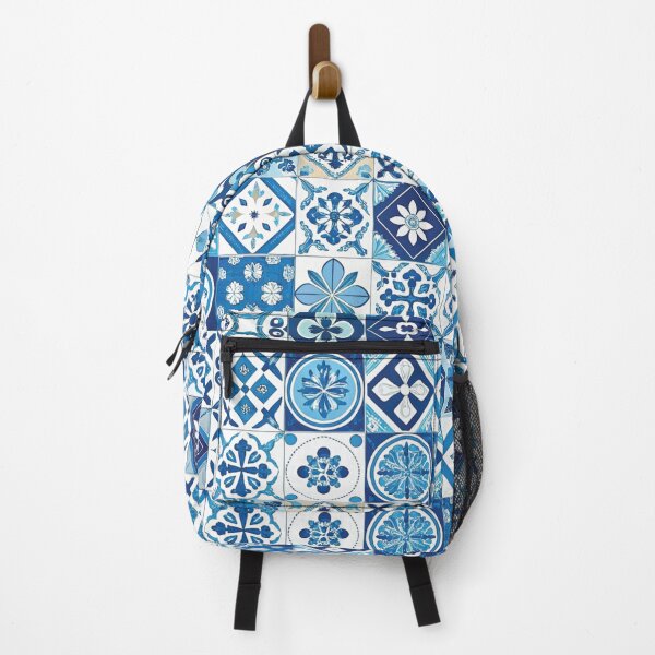Item preview, Mediterranean Blues - Mediterranean tiles print designed and sold by hellcom.