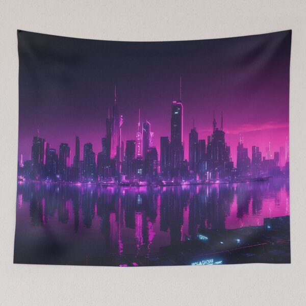 Item preview, Cyberpunk City Skyline designed and sold by papi1998.