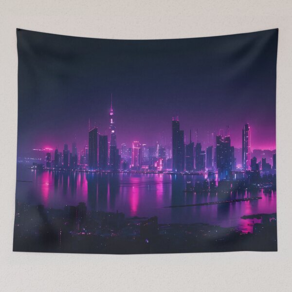 Item preview, Cyberpunk City Skyline designed and sold by papi1998.