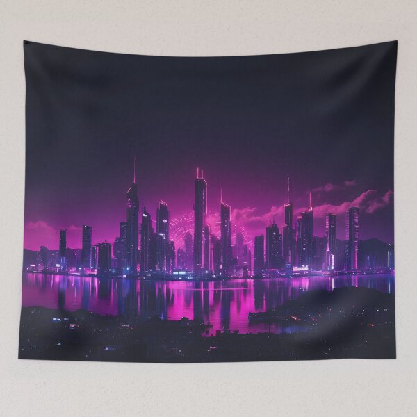 Item preview, Cyberpunk City Skyline designed and sold by papi1998.