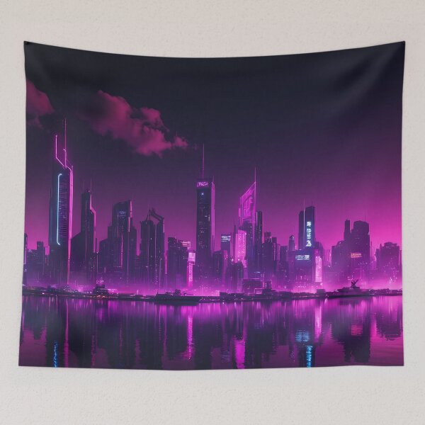 Item preview, Cyberpunk City Skyline designed and sold by papi1998.