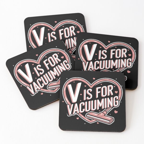 Item preview, V is for Vacuuming Funny Valentine designed and sold by HeadTurningArt.