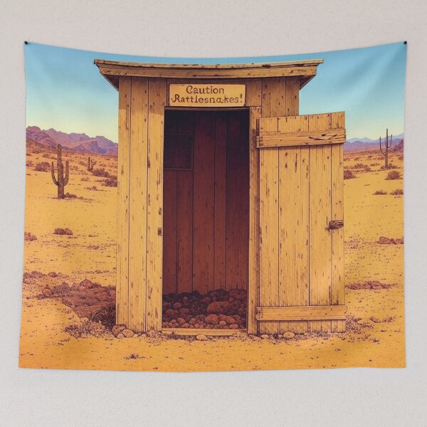 Item preview, Desert Outhouse designed and sold by SteamyArt.