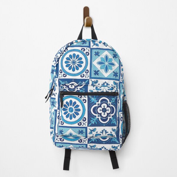 Item preview, Coastal Echo - Mediterranean tiles print designed and sold by hellcom.