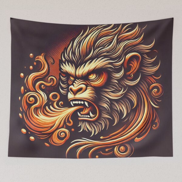 Item preview, Inferno Primate: Fiery Monkey Art designed and sold by Kts20.