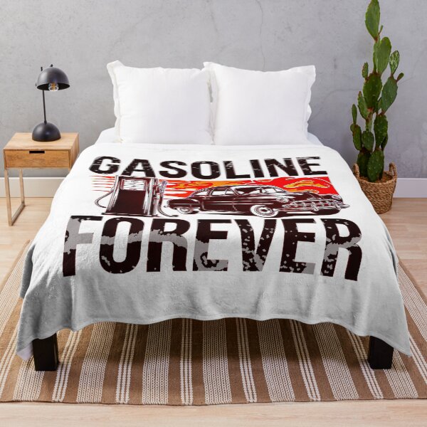 Item preview, Gasoline Forever Retro Gas Pump and Classic Car designed and sold by Amanda's Factory.