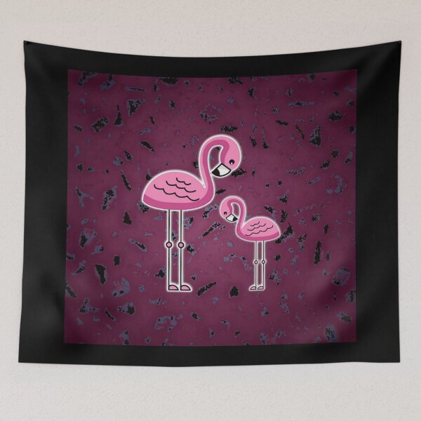 Item preview, Pink Flamingo Birds . Warm Crimson . #2 designed and sold by Artistic63.