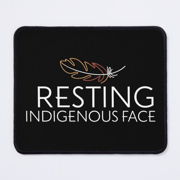 Item preview, Resting Indigenous Face - This gift is perfect for those proud of their heritage who value humor, style, and self-expression. designed and sold by ZyziowskyArt.