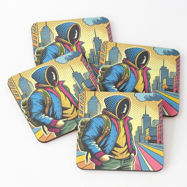 Item preview, Person city scape  cartoon Styled 3D pop art designed and sold by Iainmcdowell.