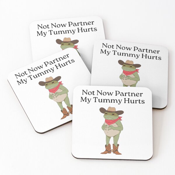 Item preview, Not Now Partner My Tummy Hurts designed and sold by catnolioo.