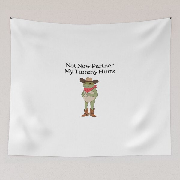Item preview, Not Now Partner My Tummy Hurts designed and sold by catnolioo.