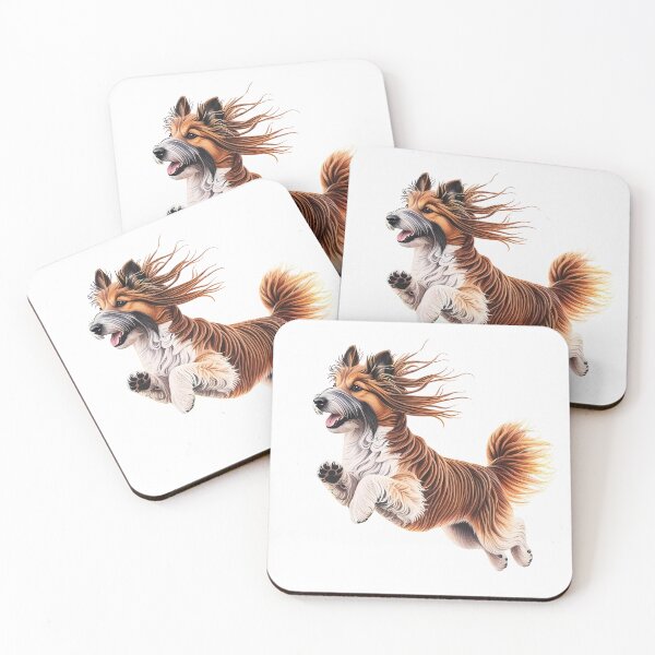 Item preview, Lovely Jumping Bearded Collie  designed and sold by RoadMail.