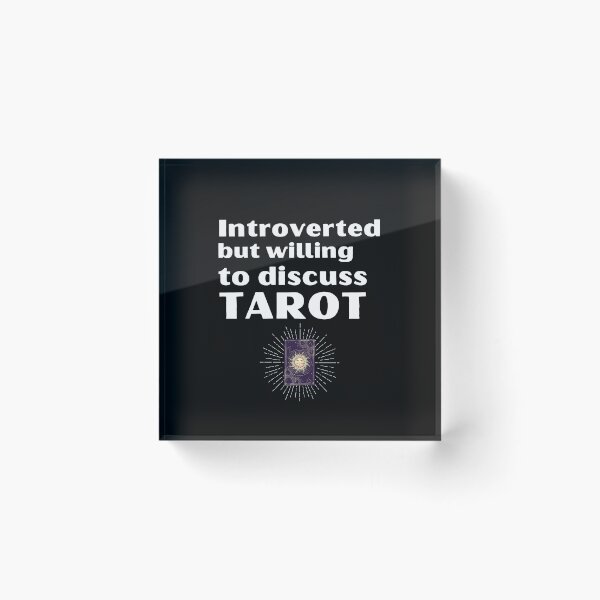 Item preview, Introverted But Willing To Discuss Tarot Funny Introvert Tshirt designed and sold by OldSkullDesigns.