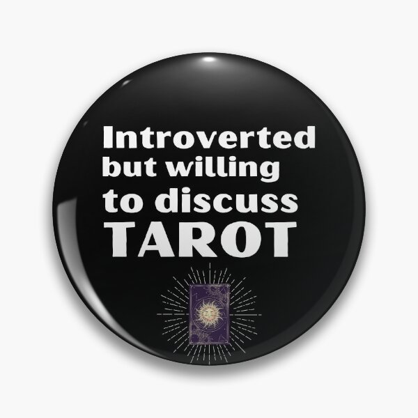 Item preview, Introverted But Willing To Discuss Tarot Funny Introvert Tshirt designed and sold by OldSkullDesigns.