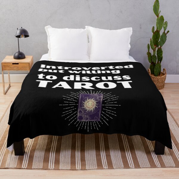 Item preview, Introverted But Willing To Discuss Tarot Funny Introvert Tshirt designed and sold by OldSkullDesigns.