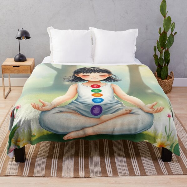 Item preview, Girl meditating designed and sold by JackFreestone.
