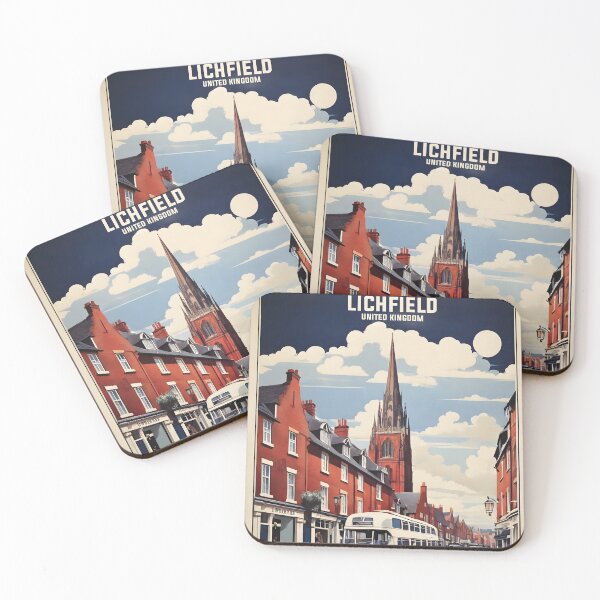 Item preview, Lichfield United Kingdom Vintage Travel Tourism  designed and sold by TravelersGems.