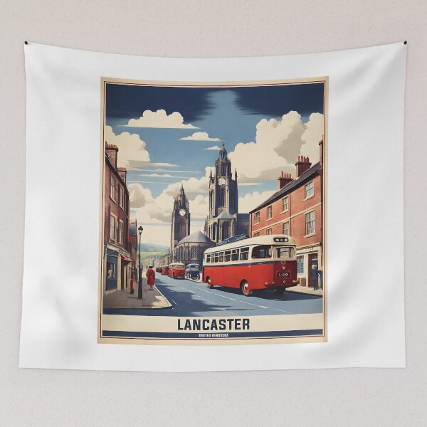 Item preview, Lancaster United Kingdom Vintage Travel Tourism  designed and sold by TravelersGems.