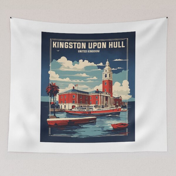 Item preview, Kingston Upon Hull United Kingdom Vintage Travel Tourism  designed and sold by TravelersGems.