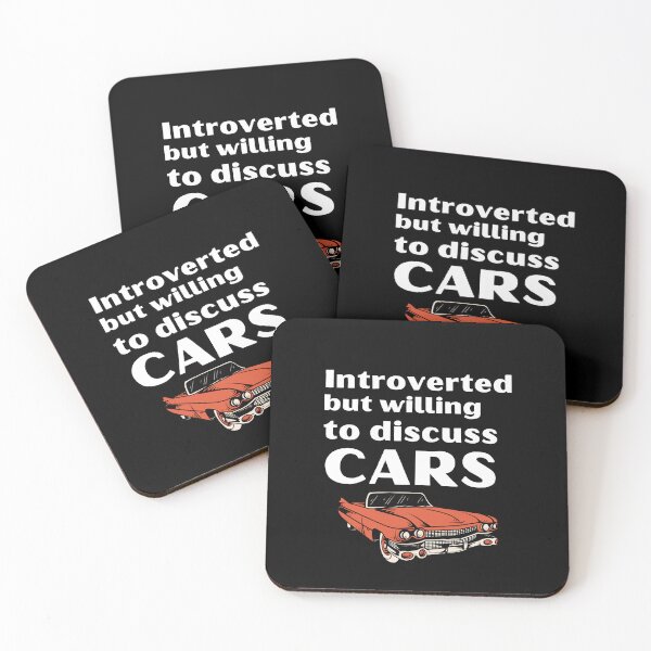 Item preview, Introverted But Willing To Discuss Cars Funny Introvert Tshirt designed and sold by OldSkullDesigns.