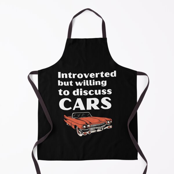 Item preview, Introverted But Willing To Discuss Cars Funny Introvert Tshirt designed and sold by OldSkullDesigns.