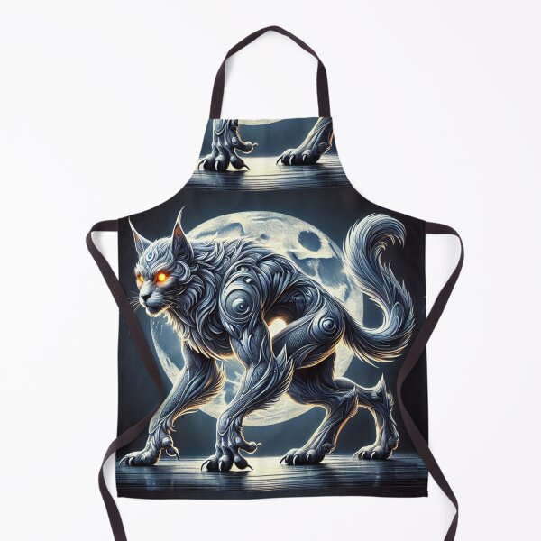 Item preview, Moonlit Sentinel: Mystical Werecat of the Full Moon designed and sold by Meta2Physical.