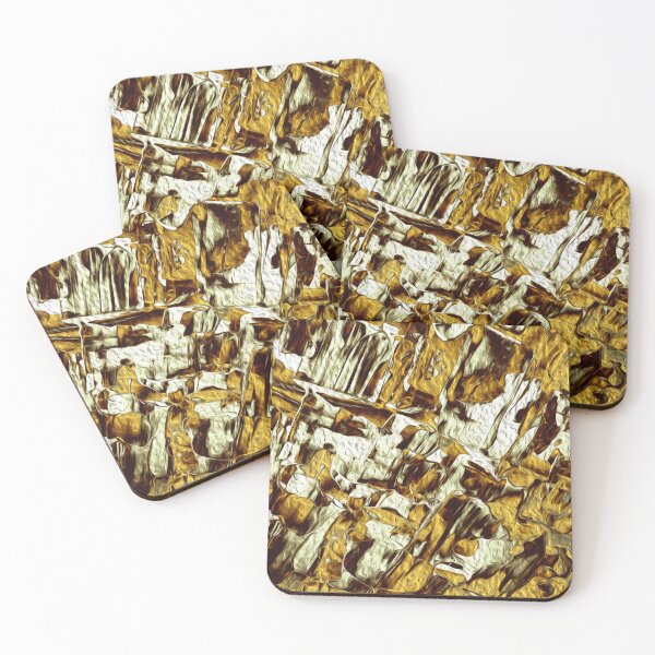 Item preview, Abstract Art Beige Gold Oil Painting designed and sold by Ayesha Saleem.
