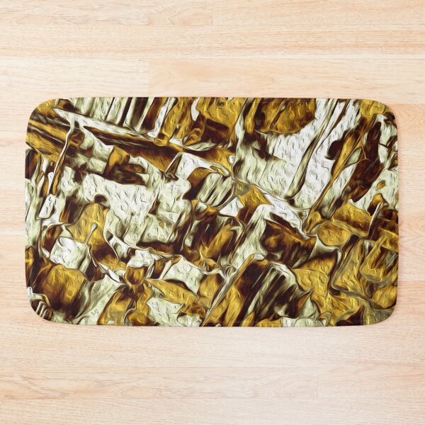 Item preview, Abstract Art Beige Gold Oil Painting designed and sold by Ayesha Saleem.