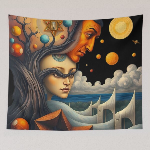 Item preview, Cosmic Fusion of Souls designed and sold by TazhibTreasures.