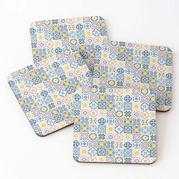 Item preview, Azure coast - Mediterranean tiles print designed and sold by hellcom.