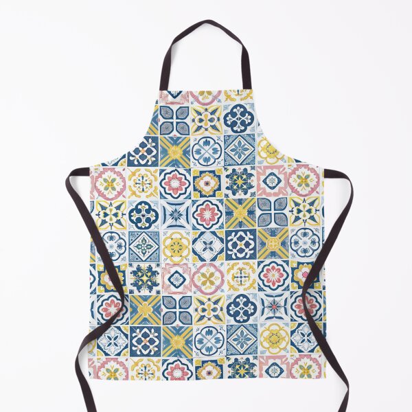 Item preview, Azure coast - Mediterranean tiles print designed and sold by hellcom.