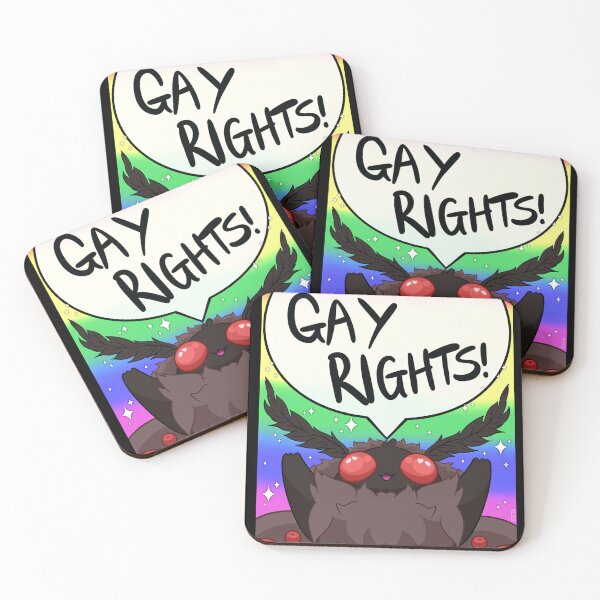Item preview, Mothman Said Gay Rights!! designed and sold by Beelixir.