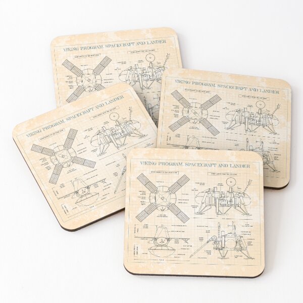 Item preview, Viking Program: Spacecraft and Lander (Old Blue Grid) Vertical designed and sold by BGALAXY.