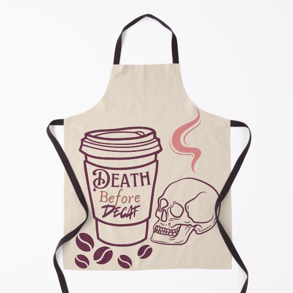 Item preview, Death Before Decaf designed and sold by BookInhaler.