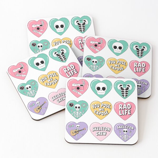 Item preview, Skeleton Candy Hearts Rad Life Design designed and sold by Meme-shirt.