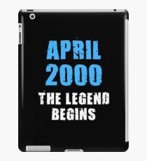 April 2000 Legend begins 18th birthday Shirt Tank Graphic T-shirt Phone Case Laptop Decal Mug Tablet Case and Bag iPad Case/Skin