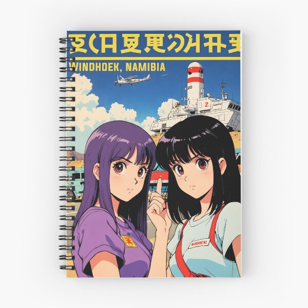 Item preview, Windhoek Namibia Retro Anime Girl 80s Vintage Travel designed and sold by Retro-Anime9.
