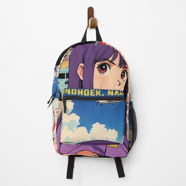 Item preview, Windhoek Namibia Retro Anime Girl 80s Vintage Travel designed and sold by Retro-Anime9.