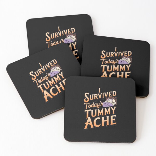 Item preview, I Survived Today`s Tummy Ache Cat designed and sold by Redgiant87x.