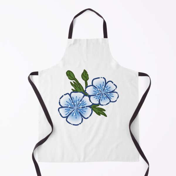 Item preview, Blue and White Flowers Simple Drawing designed and sold by AveryZi.
