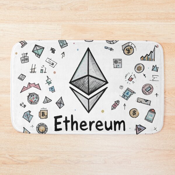 Item preview, Ethereum Symbol Surrounded by Blockchain and Finance Icons designed and sold by RebelPaintBrush.