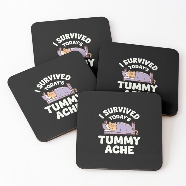 Item preview, I Survived Today`s Tummy Ache Cat designed and sold by Redgiant87x.