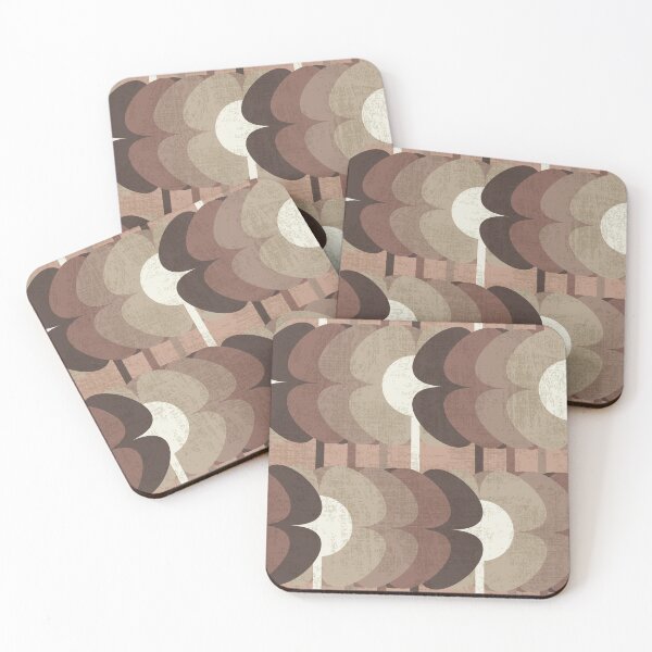 Item preview, Mocha Mousse retro flowers designed and sold by PerlaDesignArt.