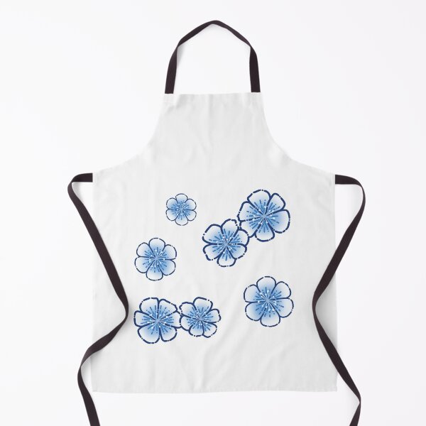Item preview, Blue and White Flowers Simple Drawing designed and sold by AveryZi.