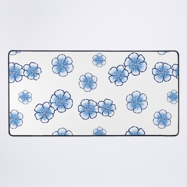 Item preview, Blue and White Flowers Simple Drawing designed and sold by AveryZi.