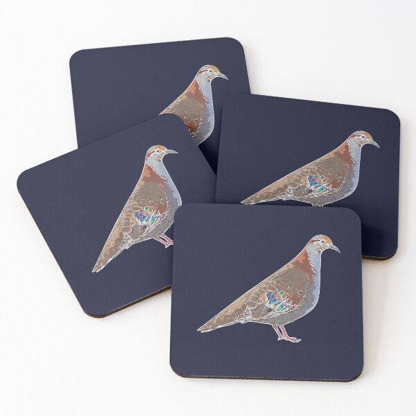 Item preview, Brush Bronzewing White Alternate Design  designed and sold by designsasstultd.