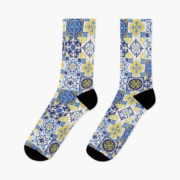 Item preview, Seaside charm - Mediterranean tiles print designed and sold by hellcom.