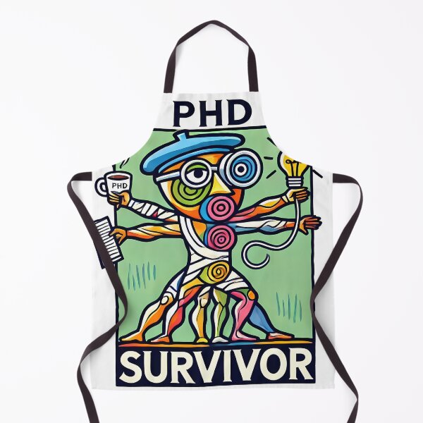 Item preview, PhD Survivor Cubism Art – The Ultimate Academic Trophy designed and sold by OzzFrequency.
