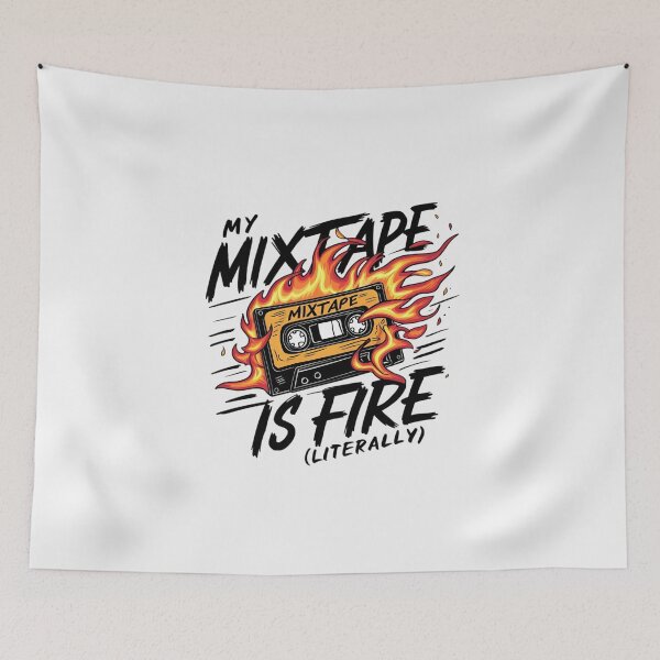 Item preview, My Mixtape Is Fire designed and sold by Jollys-ArtShop.
